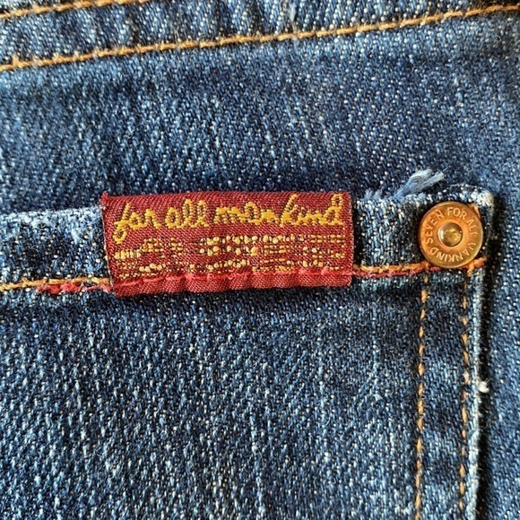 7 For All Mankind A Pea In The Pod Boot Cut Maternity Jeans with Full Band Sz 30 - Picture 8 of 16